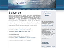 Tablet Screenshot of medipsy.ch